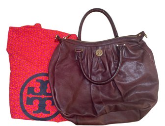 Tory Burch Burgundy Leather Handbag