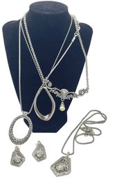 Brighton Jewelry Collection - Necklaces And Earrings - 5 Pieces