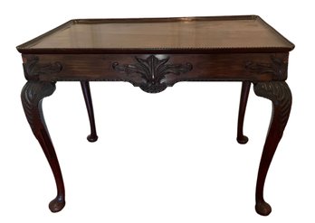 Antique Carved Chippendale Accent Table 29' Tall