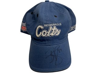Signed Cap By Reggie Wayne -Indiana Colts