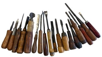 Collection Of Vintage Wood Chisels (A)