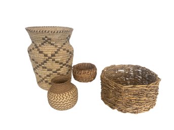 Collection Of Native American And Other Baskets