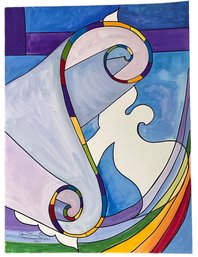 Jeanette Kuvin Oren Original Art 'Torah Of Peace'