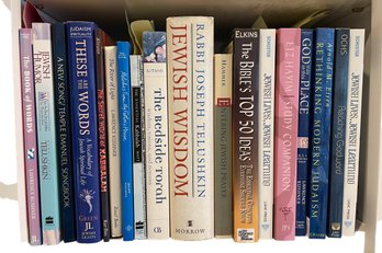 Half Shelf Of Books On Jewish Thought