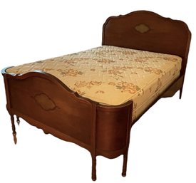 Fine Antique Bed With 3/4 Mattress By Hespeler Furniture - Appraised Value $1000