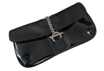 Via Spiga Black Patent Leather Handbag