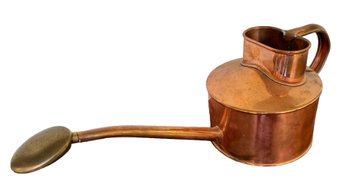 English Brass Watering Can With Brass