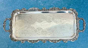 Vintage Silver Plate Long Pastry Server