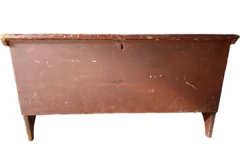 Antique Wooden Trunk 46' X 17' X  24'