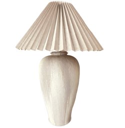80s Vintage Ceramic Stucco Table Lamp