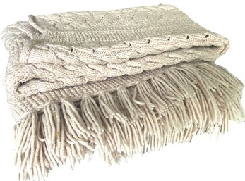 Cable Knit Throw Blanket