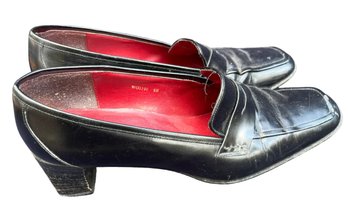 Lauren Ralph Lauren Womens Stacked Heel Loafers 8B