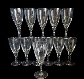 Twelve Orrefors 'Carina' Crystal Claret Wine Glasses