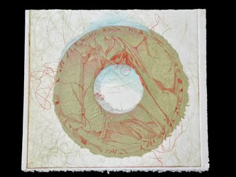 Initialed Eugenia Joyce Fayen (Amer. 20th Cent.) Mixed Media On Paper, Stonehenge