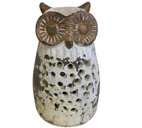 Cement Garden Owl Sculpture
