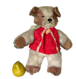 Vintage Steiff 'Paddy' Teddy Bear With Red Vest