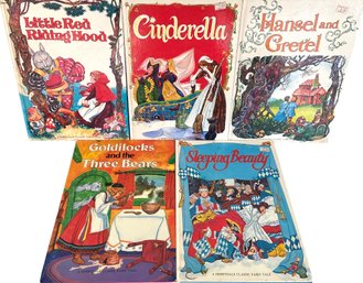 Vintage Set Of Five Derrydale Fairy Tales Plus Classic Hardcover Books For Children (C)