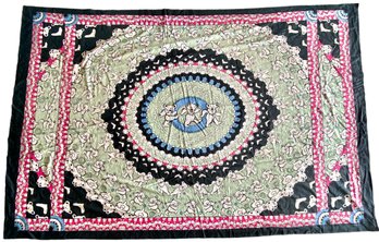 VIntage Grateful Dead Dancing Bear Cotton Tapestry 88' X 58'