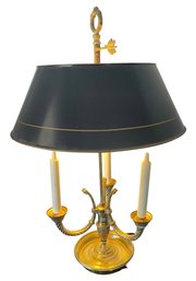 Vintage Brass Candelabra Desk Lamp