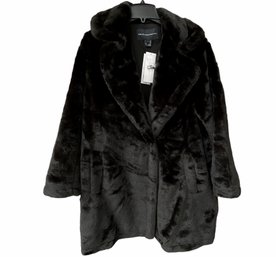 New French Connection Faux Fur 3/4 Coat