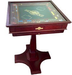Collectors Edition Wooden Monopoly Game Board And Table