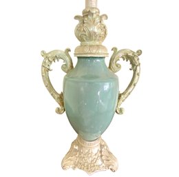 Vintage Ceramic Handled Vase Lamp