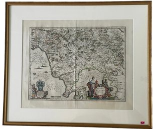 Antique Map Of Italy - Florence To Siena (AU20)