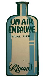 1930s RIGAUD UN AIR EMBAUME Perfume Art Deco Advertising Card
