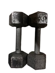 Set Of  15 Lb Dumbbell Weights