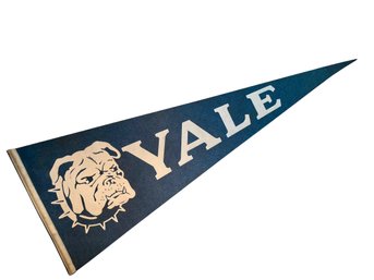 Vintage Yale Bulldog Pennant
