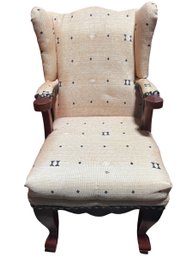 Queen Anne Style Upholstered Miniature Doll Chair