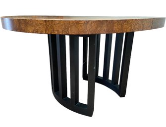 Mid Century Burled Wood Dining Table By Century Furniture