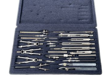Antique Bavarian Set Of Precision Engineering / Draftsman Tools (A)