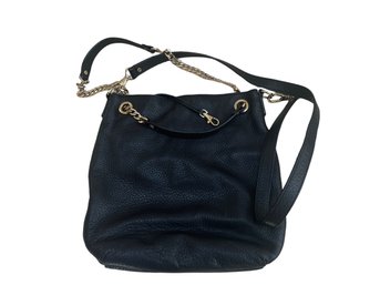 Michael Kors Navy Leather Handbag