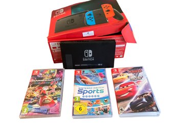 NINTENDO Switch With Three Games