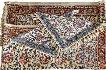 Six Piece Vintage Iranian Cotton Table Linens
