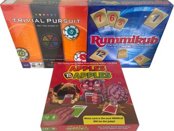 Three Brand New Classic Family Board Games Ages Eight And Up (B)