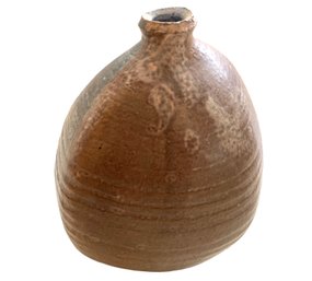 Vintage Signed Studio Pottery Vase 4.5' X 4' X 5.5'