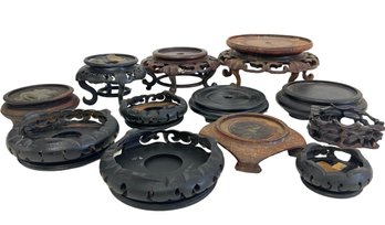 A Collection Of Chinese Hardwood Stands