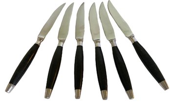 Six MCM Stainless Steak Knives