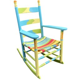 Charming Hand Painted Rocking Chair
