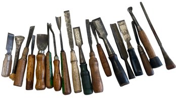 Collection Of Vintage Wood Chisels (B)