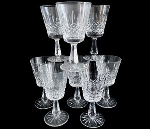 Eight Waterford 'Kenmare' Crystal Goblets 7'