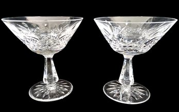 A Pair Of Waterford 'Kenmare' Crystal Coupes 4.5'