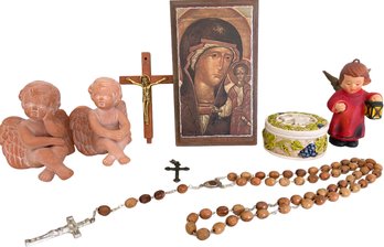A Collection Of Religious Items