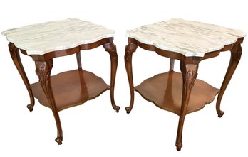 Pair Of Vintage Italian Provincial End Tables