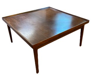 Mid Century Mahogany Square Cocktail Table