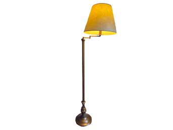 Brass Floor Lamp With Adjustable Neck