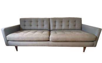Crate & Barrel Tufted Two Cushion Sofa
