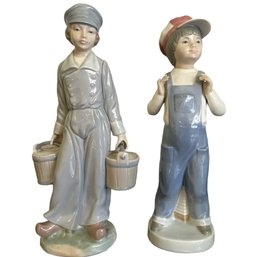 Two Vintage Lladro Figures  'Boy From Madrid' And 'Dutch Boy'